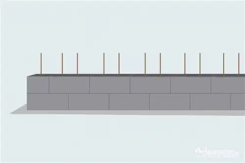 Formwork stones reinforcing bars