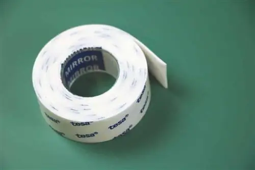 Remove mirror tape - Loosen the assembly tape