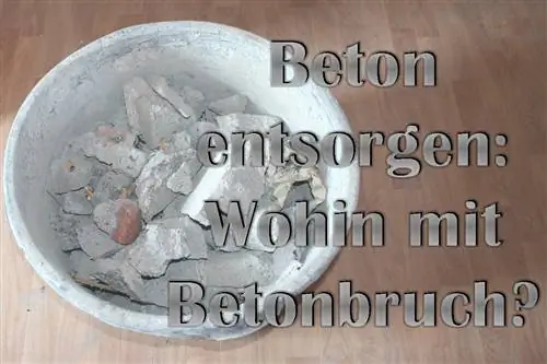 Likvidace betonu: co dělat s rozbitým betonem?