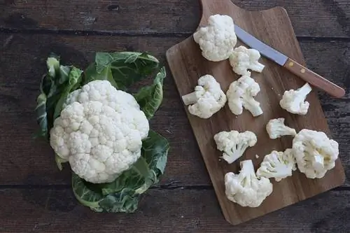 Pag-iimbak ng cauliflower nang tama - 6 na tip sa pag-iimbak