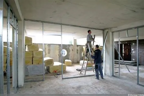 Construir una pared de vigas de paneles de yeso