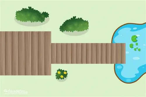 Build your own wooden pier on the pond - building instructions for a wooden pier