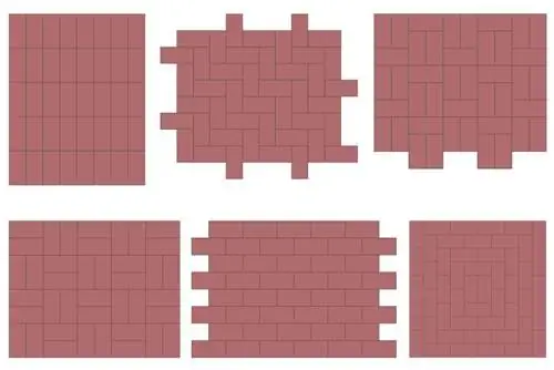 Colocando pedras de pavimentação - padrão