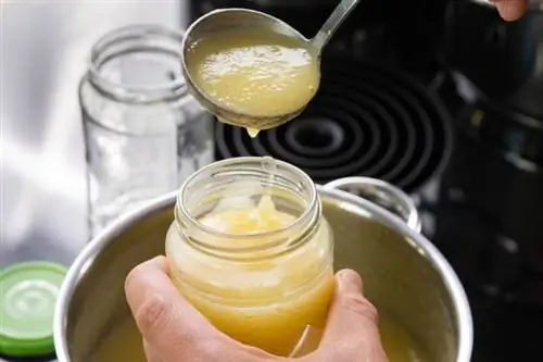 Cook down applesauce