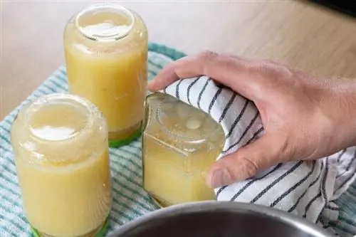 Cook down applesauce