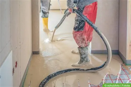 Fresh screed: when can it be walked on?