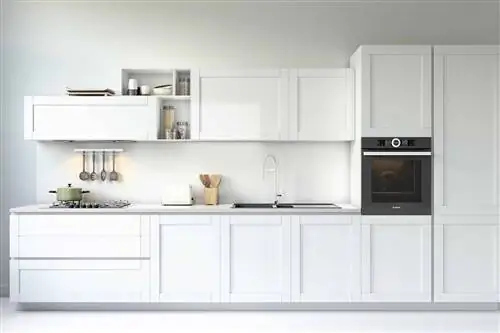 White kitchen: tumutugma ang 30 kulay na ito sa dingding