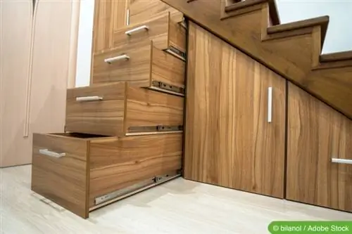 Cupboard under stairs